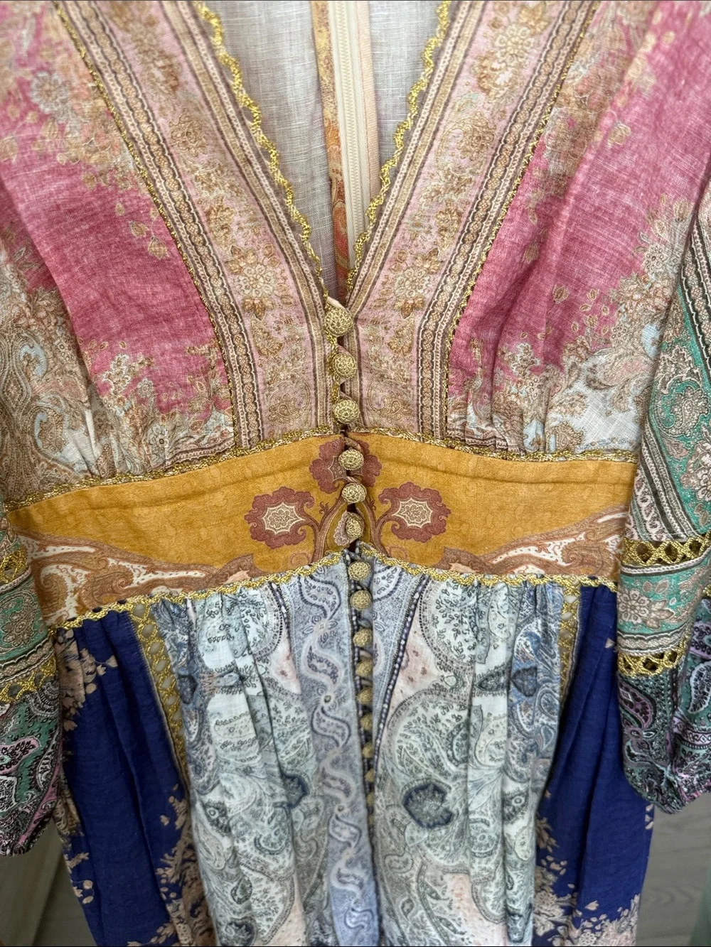 Zimmermann Multicolor Patchwork Paisley Maxi Dress - Picture 5 of 7